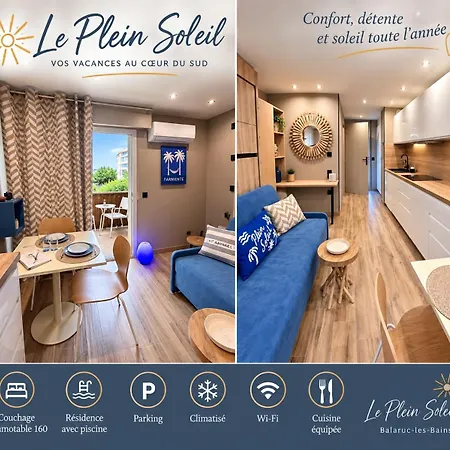 Appartement Plein Soleil Climatise Piscine Parking